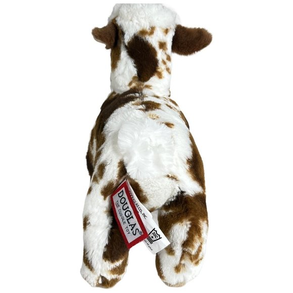 Douglas Cuddle Toy Plush Gerti Goat White Brown Spots Farm Stuffed Animal Toy - Picture 4 of 7